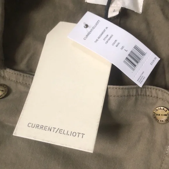 Current Elliott women’s the regiment jacket basil utilitarian relaxed L NWT